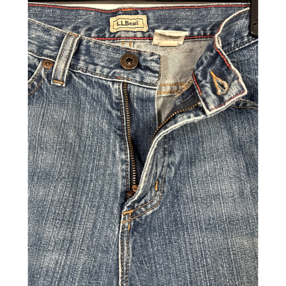 Vintage LL‎ Bean Straight Jeans Womens Size 10 Reg 0DNS5 Blue Denim - Picture 3 of 7